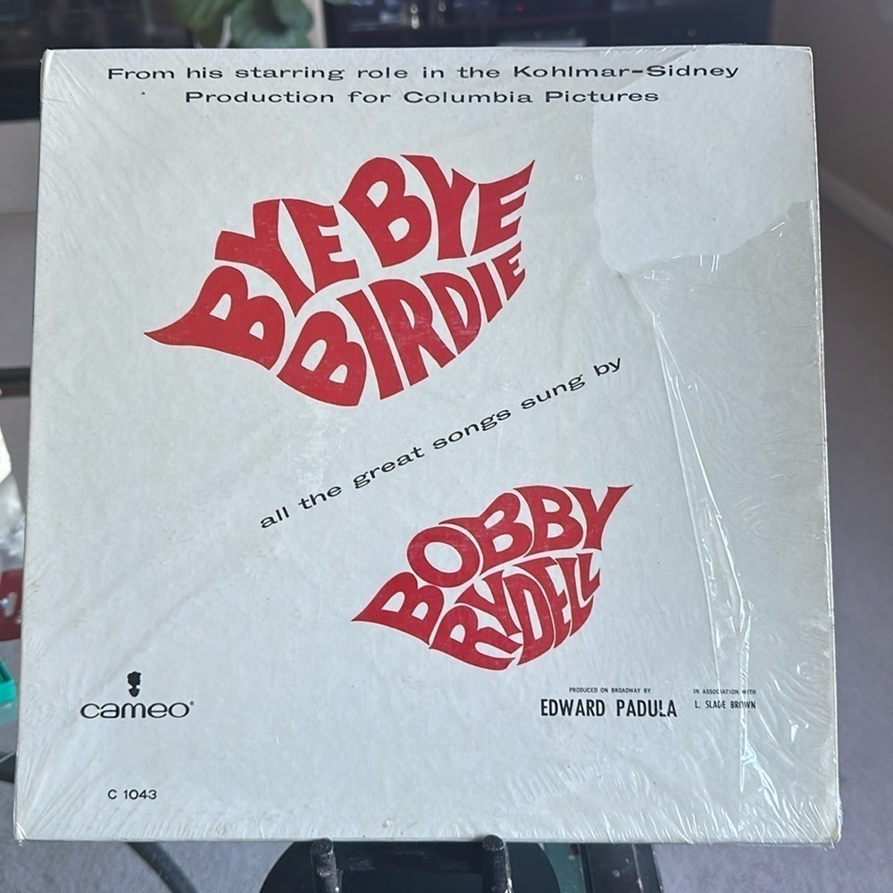 Bobby Rydell Bye Bye Birdie Vinyl Album 33 1/3 RPM